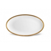 L'Objet Corde Gold Oval Platter Large
