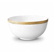L'Objet Corde Gold Serving Bowl Large