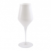 Vietri Contessa White Water Glass