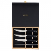 Vietri Coltelli Black Steak Knives - Set of 4