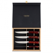 Vietri Coltelli Brown Marbled Steak Knives - Set of 4