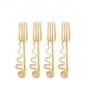 L'Objet Spirale Cocktail Forks - Set 4