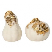 Juliska Forest Walk Pumpkin Gold Salt & Pepper Shakers