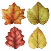 Juliska Forest Walk Leaf Party Plate Set/4