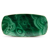 L'Objet Malachite Rectangular Tray - Medium