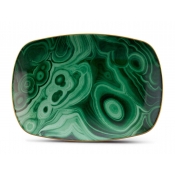 L'Objet Malachite Rectangular Tray - Small