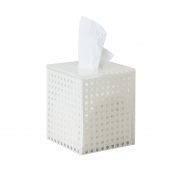 Kim Seybert Reed White Tissue Box