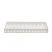 Kim Seybert Reed White Tray - 14.5 x 7.5