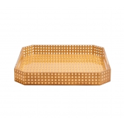 Kim Seybert Reed Natural Tray - 15 x 15