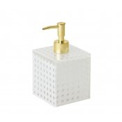 Kim Seybert Reed White Soap Dispenser