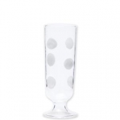 Vietri Drop White Champagne Glass