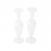 Vietri Drop White Candlesticks - Set of 2