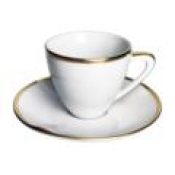 Anna Weatherley Simply Elegant Gold Espresso Cup + Saucer - 2.5 oz. capacity