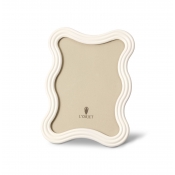 L'Objet Ripple White Enamel Frame 5X7