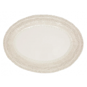 Arte Italica Finezza Cream Medium Oval Platter