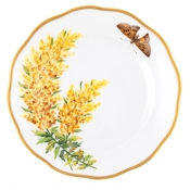 Herend American Wildflowers Tall Goldenrod Bread Plate - 6"
