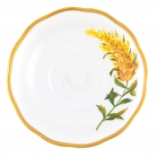 Herend American Wildflowers Tall Goldenrod Tea Saucer - 6"