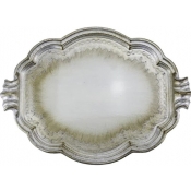 Arte Italica Florentino Wooden Tray / Antique Silver, XLarge - 26"