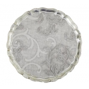 Arte Italica Florentino Damask Wooden Tray/Charger - 13"
