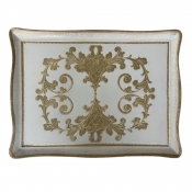 Arte Italica Florentino Baroque Taupe Rectangular Tray