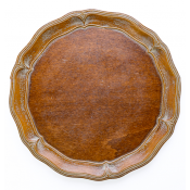 Arte Italica Florentino Wooden Scalloped Charger