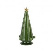 Vietri Foresta Green Medium Tree with Swirl - 15.25"