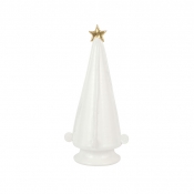 Vietri Foresta White Medium Tree with Swirl - 15.25"