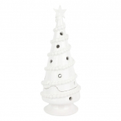 Vietri Foresta White Large Garland Tree - 16.25"