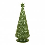 Vietri Foresta Green Large Hammered Tree - 16"