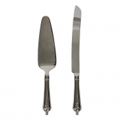 Juliska Berry & Thread Polished 2 Piece Cake Knife + Server Set