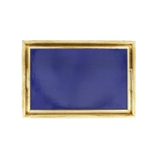 Vietri Florentine Wooden Cobalt & Gold Medium Rectangular Tray