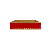 Vietri Florentine Wooden ed & Gold Dinner Napkin Holder