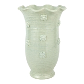 Vietri Giardino di Fiori Celadon Tall Vase - 15"
