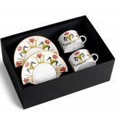L'Objet Grand Tour Tea Cup + Saucer - Set 2