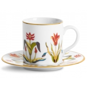 L'Objet Grand Tour Espresso Cup + Saucer - 4 oz.