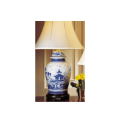 Mottahedeh Blue Canton Ginger Jar Lamp