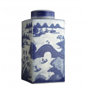 Mottahedeh Blue Canton Tea Jar Large