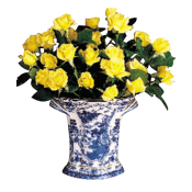 Mottahedeh Blue Canton Bough Vase