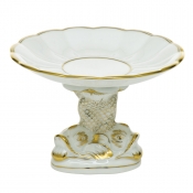 Herend Shell with Dolphin Stand