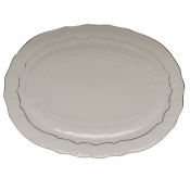 Herend Platinum Edge Platter15"L X 11.5"W