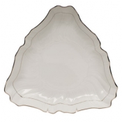 Herend Platinum Edge Triangle Dish9.5"L