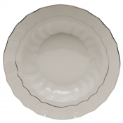 Herend Platinum Edge Rim Soup9.5"D