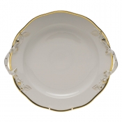 Herend Gwendolyn Chop Plate W/Handles12"D