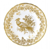 Royal Crown Derby Gold Aves Holiday Accent Plate - 8"