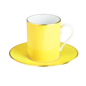 Haviland Parlon Lexington Citron Tall Cup & Saucer