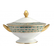 Haviland Parlon Syracuse Turquoise Soup Tureen - 2 Quart