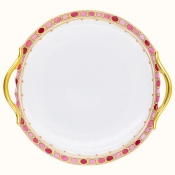Haviland Parlon  Syracuse Rose Round Cake Plate with Handles