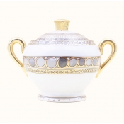 Haviland Parlon  Syracuse Taupe Sugar Bowl