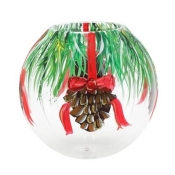 Vietri Illuminare Holiday Pinecones Votive