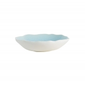 Jars Plume Atoll/Blue Soup Plate - 7.3"
